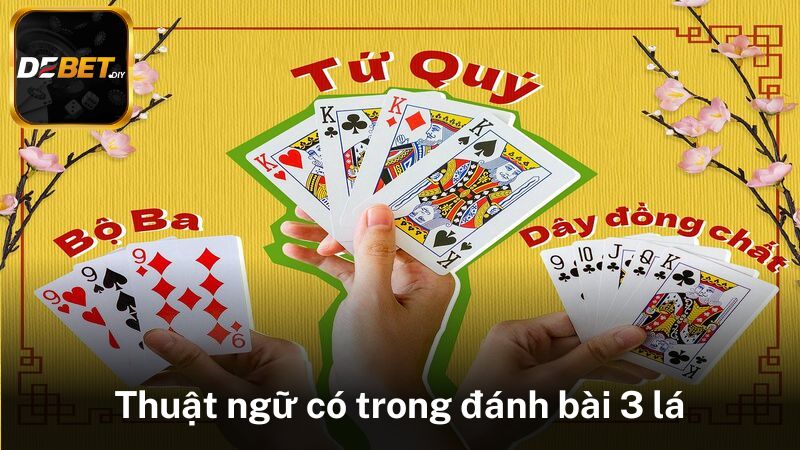 Thuật ngữ có trong đánh bài 3 lá